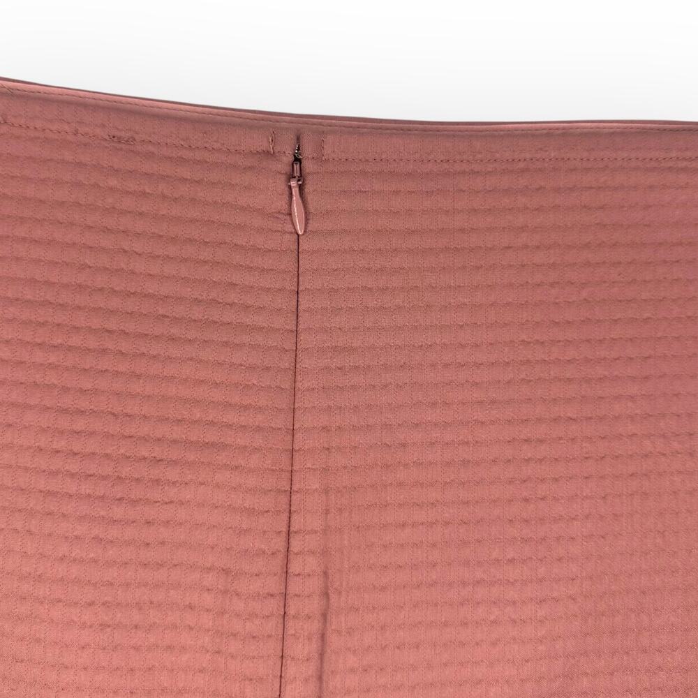 The Limited NWT Quilted Fray Hem Mini Skirt Size 6 Mauve Pink Cotton Blend - Picture 5 of 9
